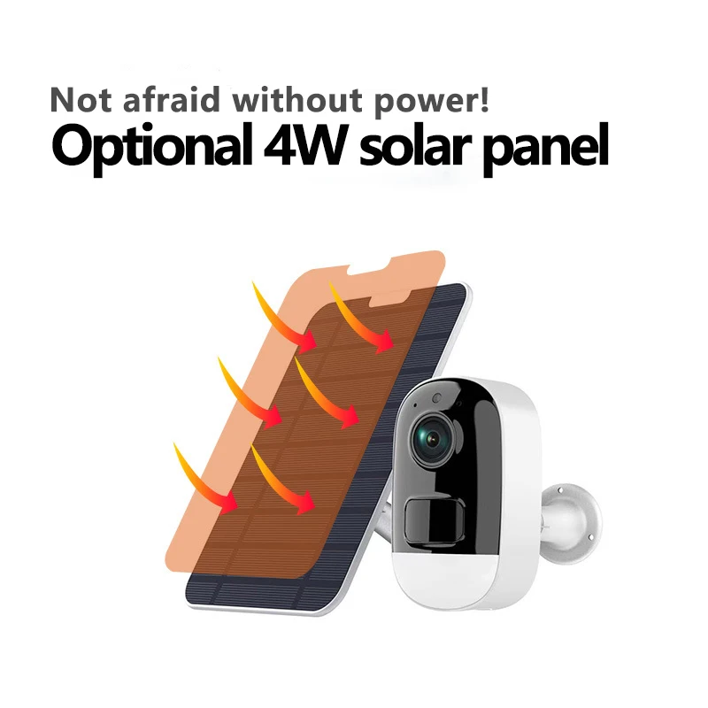 Security Camera Outdoor Wireless Battery Powered IP67 Waterproof WIFI CCTV Camera, Adjustable Siren Motion Sensor