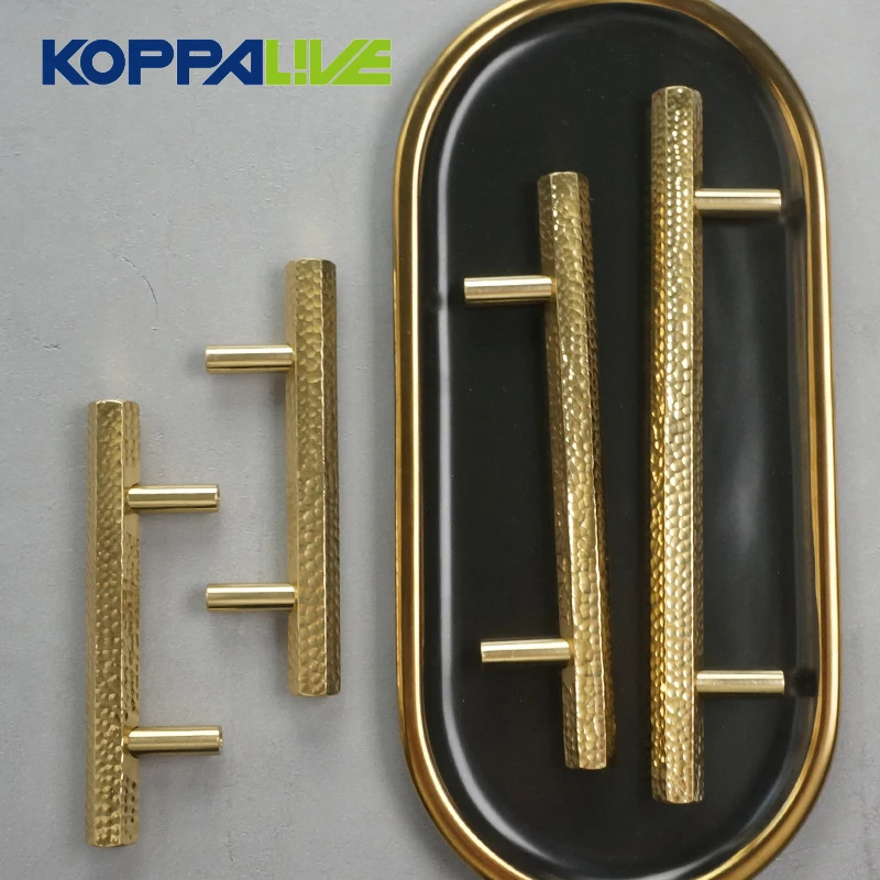 Koppalive Роскошные ручки шестиугольника золота ручек неофициальных советников президента декоративные латунные