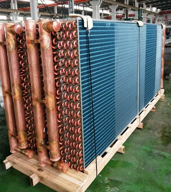Industry Air to Water Copper fin tube heat exchanger