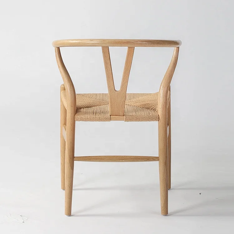 Factory direct supply Solid wood Y-Chair restaurant use Wishbone Y shape  dining Chair wooden furniture CH-971