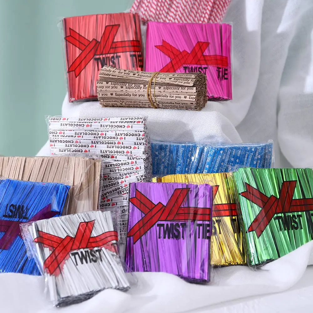 hot selling twist tie 6cm paper packaging Wire Ties Reusable Twist Bread Ties for Household and Office Use