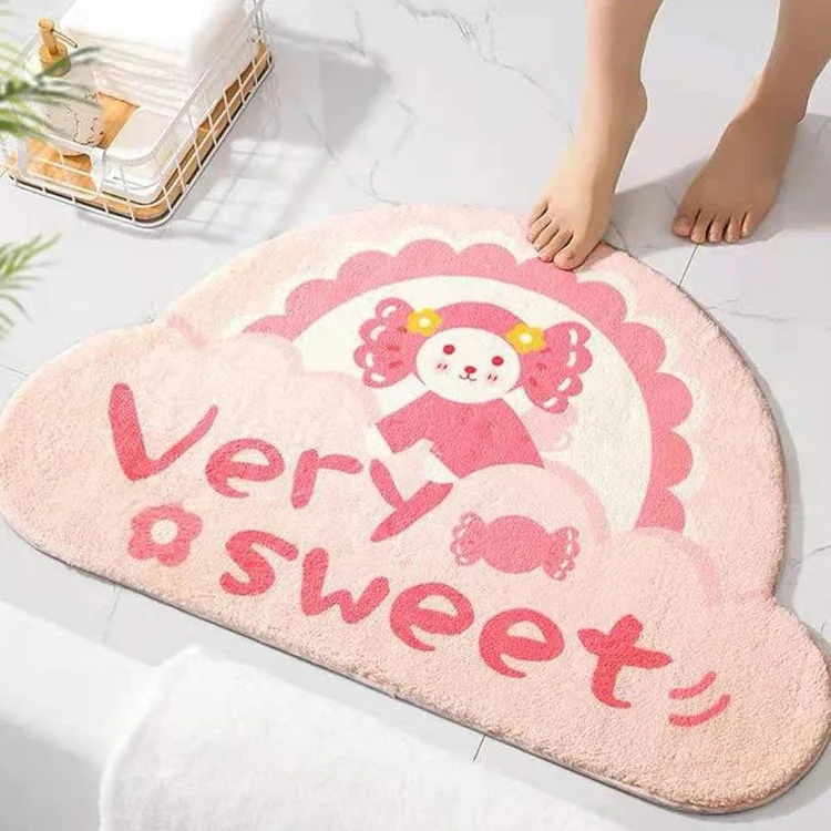 Microfiber Non-Slip Bathroom Rug Extra Absorbent and Quick Dry Bath Mat Soft Luxury Hotel Door Carpet Shower Mat