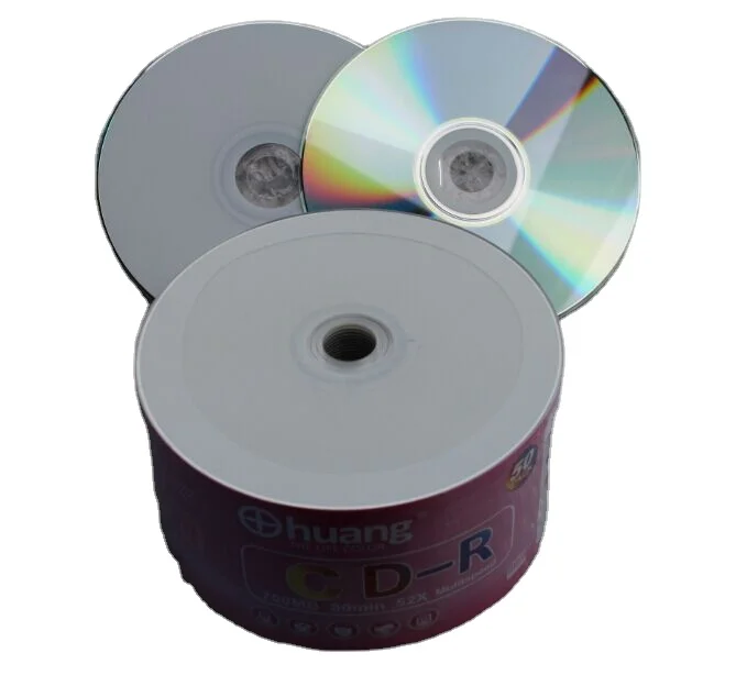 2016 hot sale black inkjet printable cd-r 52X 700MB 80min CD be used car