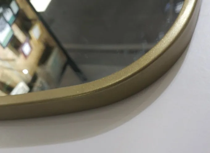 Оптовая продажа, тяжелые настенные зеркала 18x24 дюйма из золотистого металла