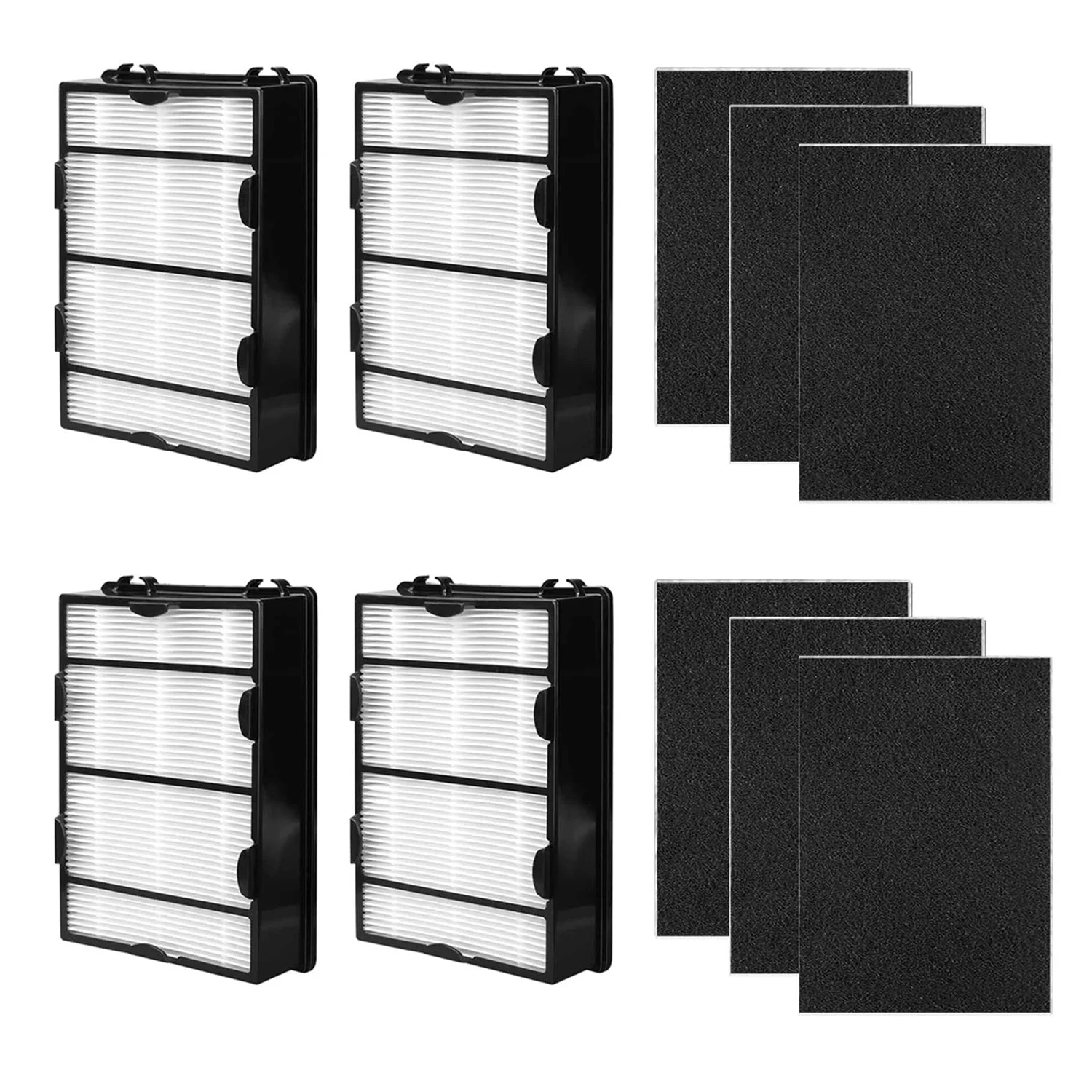 HAPF600 Replacement HEPA Filter For Holmes True HEPA Air Filter and Carbon Pre-Filters 4 Pack