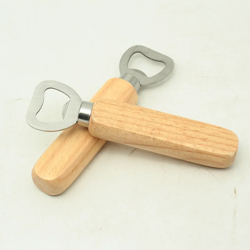 Manufacturer Wholesale Custom Sublimation Blank Wooden Novelty Shape Logo Beer Keychain Bottle Opener