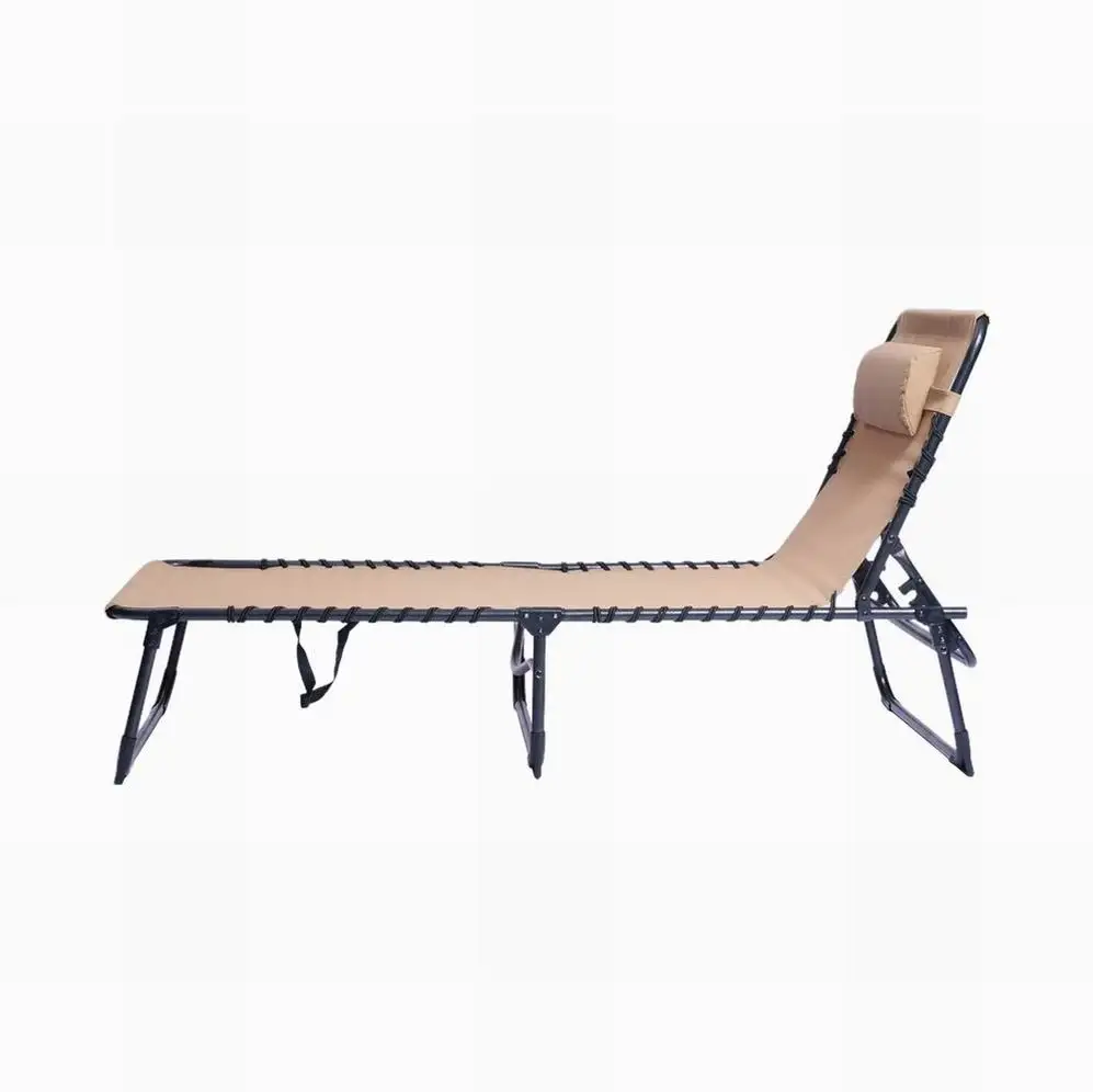 Multifunction Outdoor Sun Bed Outdoor Furniture Beach Lounger Bed Private Label Outdoor Beach Large Outside Lounger Bed