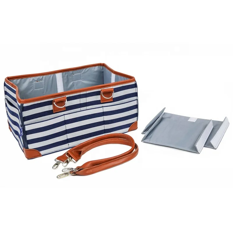 Multi-functional felt diaper bag  Baby Caddy Diaper Bag Organizer Portable Storage Basket diaper bag