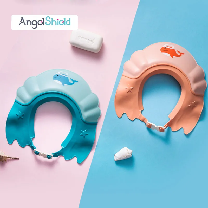 Angel Shield Hot Sale Pig Cute Baby Shower Caps Shower Cap Bathing For Kids