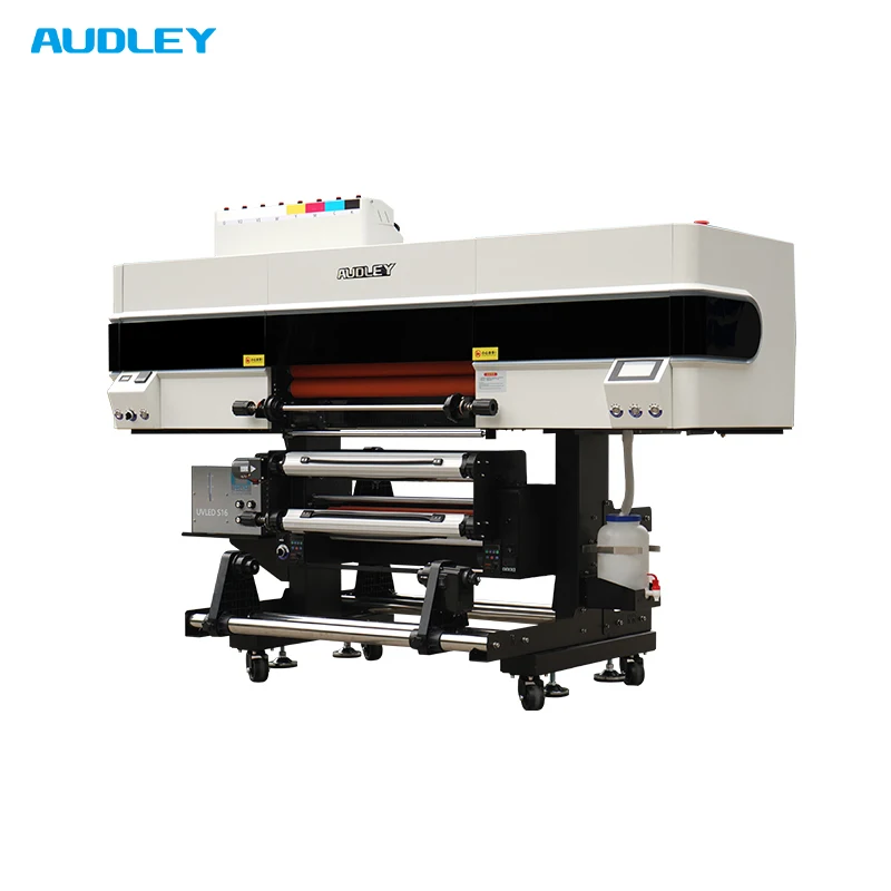 AUDLEY i3200 все-в-одном 4 печатающая головка UV DTF принтер 60 см прямое ламинирование переводная наклейка с чернилами