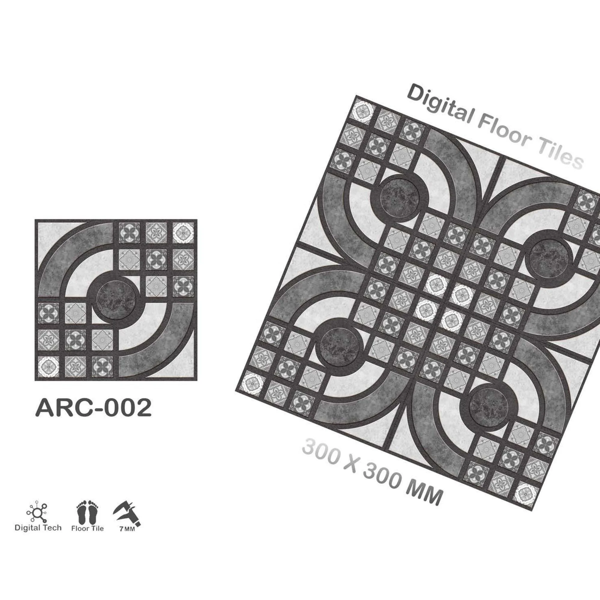 Cheap Price Embossed Punch Design Ceramic Floor Tiles 300x300 30x30 12x12 40x40 400x400 16x16 Parking Porcelain Glazed Tiles