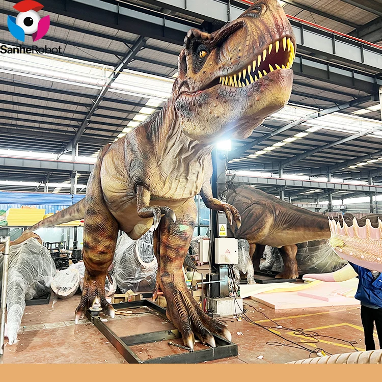 Tyrannosaurus rex всех размеров и цветов В Натуральную Величину Динозавров в мире больших игр Статуи из тематического парка Юрского периода
