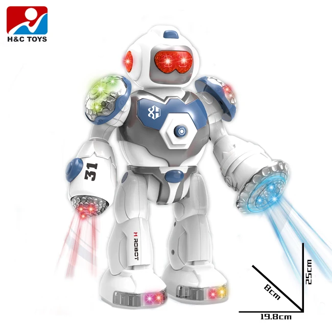 Smart robot toys intelligent music and light electric walking robot education kids robot toy