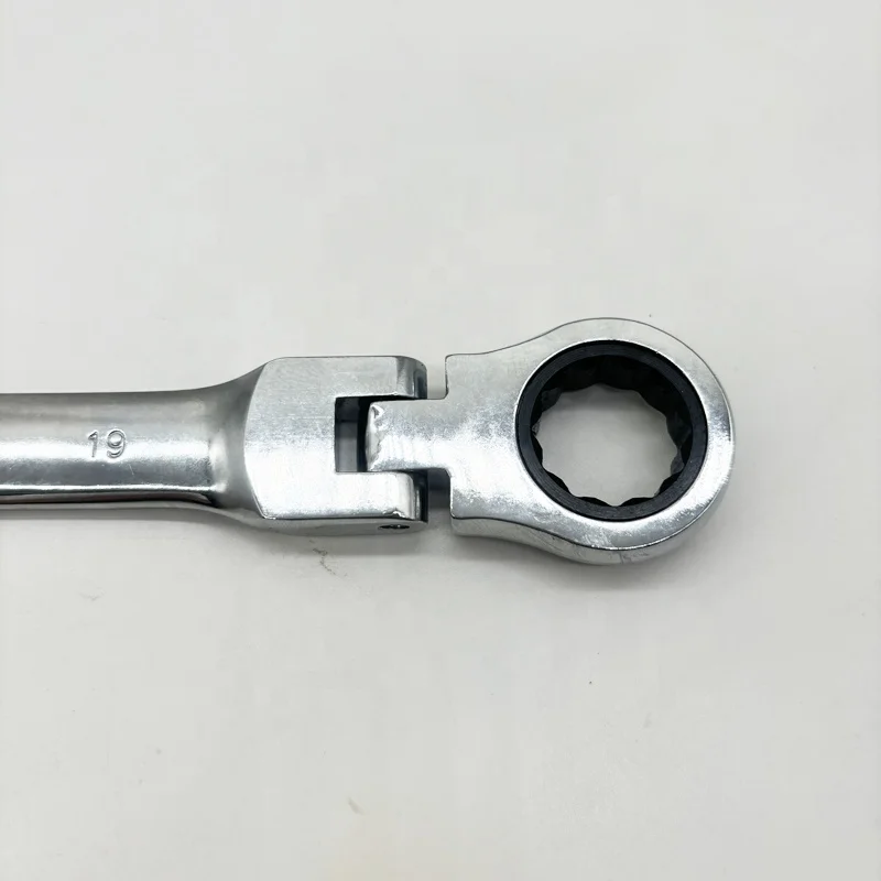 No.12S005 12pc Flex Head Ratcheting Combination Wrench Set With Rolling Bag - Flexible Ratchet Speed Wrenches