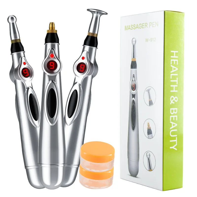 Acupuncture stainless steel massage massager Laser Pen Led Meridian Pen Electric Acupuncture Pen