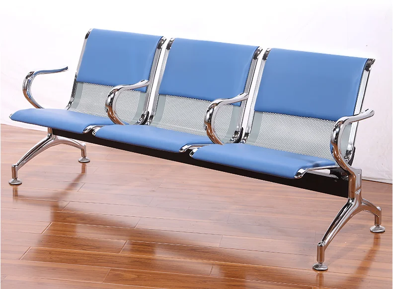 2021 ISO airport bank salon beauty comfortable colorful chair 3 seats