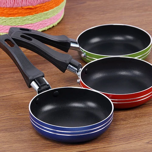 
Hot Selling Durable 3-Piece Frying Pan Set Non-stick Colorful Frying Pan Set 