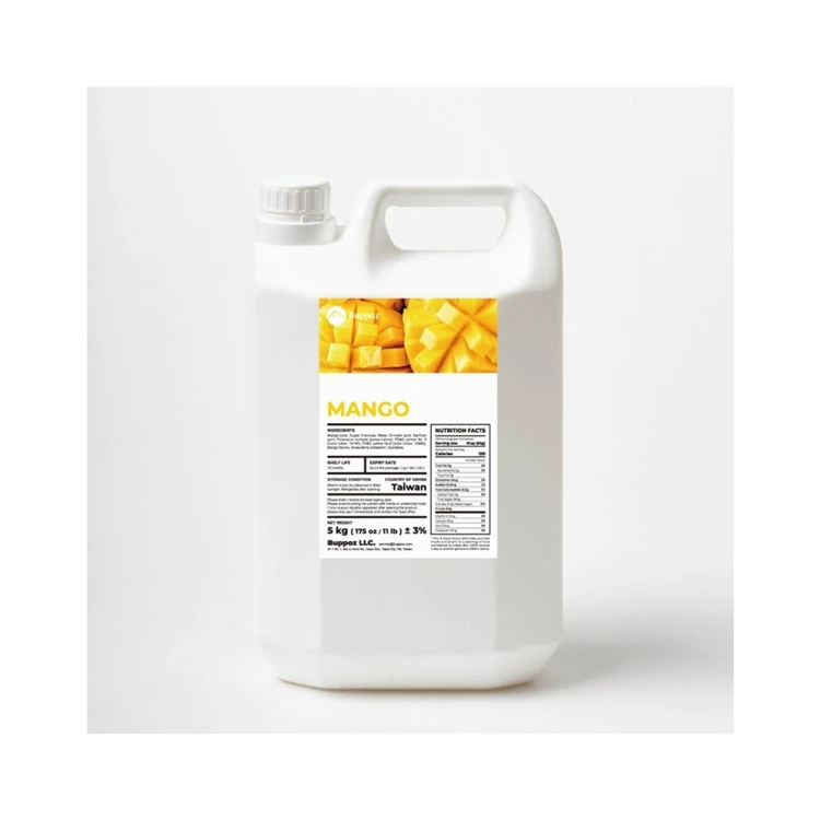 China Popularity Mango Syrup Taiwan Bubble Tea Concentrate Fruit Syrup For Drinks