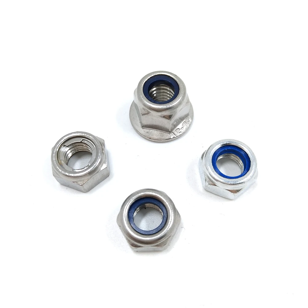 Все виды нейлоновых стопорных орехов nylock nut DIN985 DIN6926 DIN980