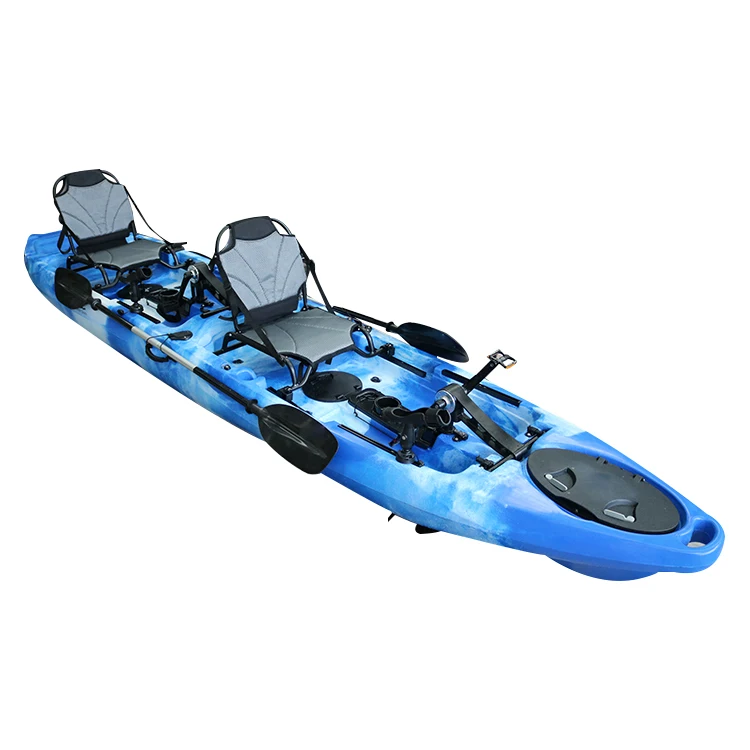 Double Persons Cheap Fishing Kayak Sit On Top Fishing Kayaks Wholesale With Paddle System