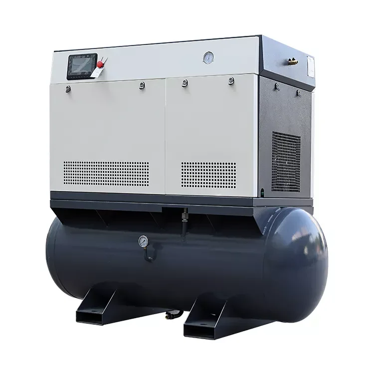 For Laser Cutting integrated All In One Screw Air Compressor Mounted With Air Tank Compressor Air Dryer