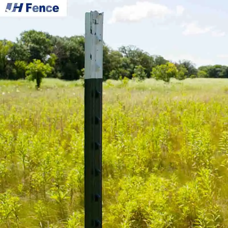 Wholesale Green Metal USA Farm Studded Steel T Fence Posts 7 FT 1.25 Lb. Studded T-Post