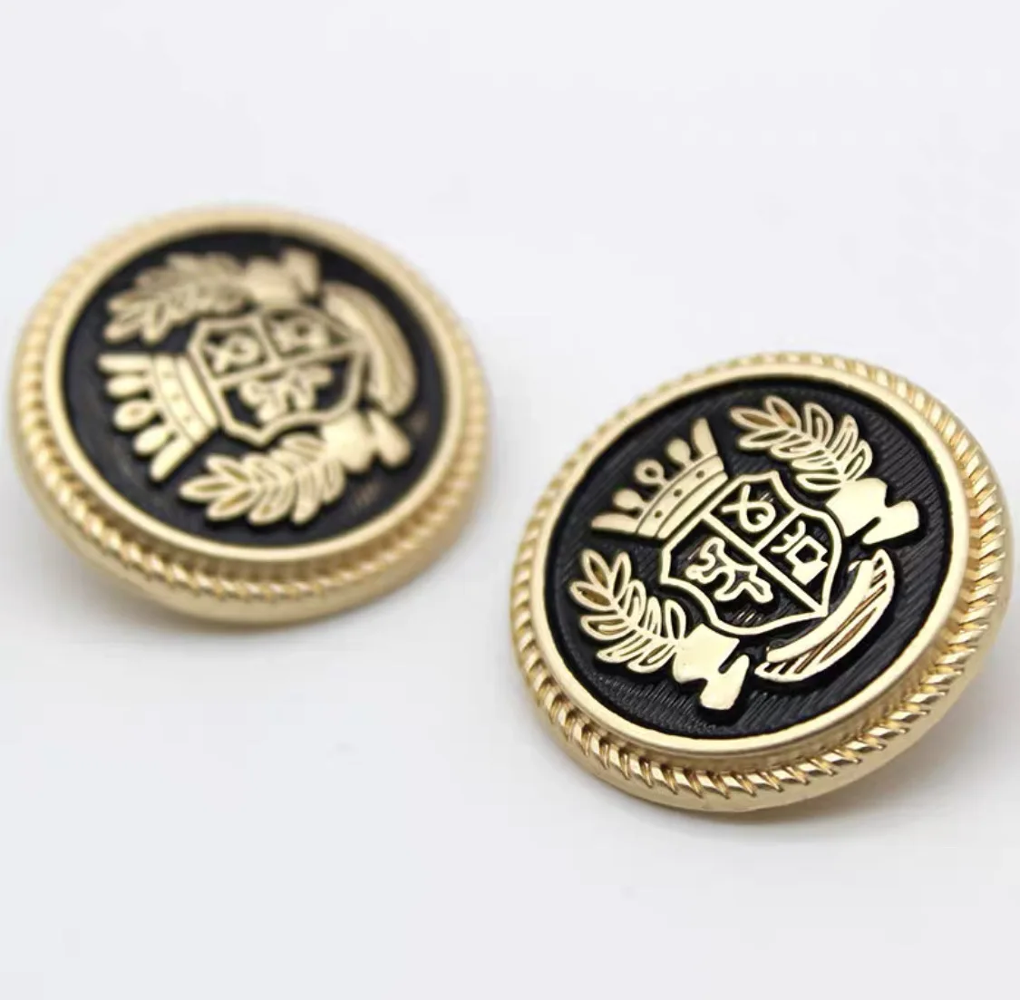 metal alloy shank button fastener square 16l 28l 20mm red black color enamel ring flower donut shape for shirt garment suppliers