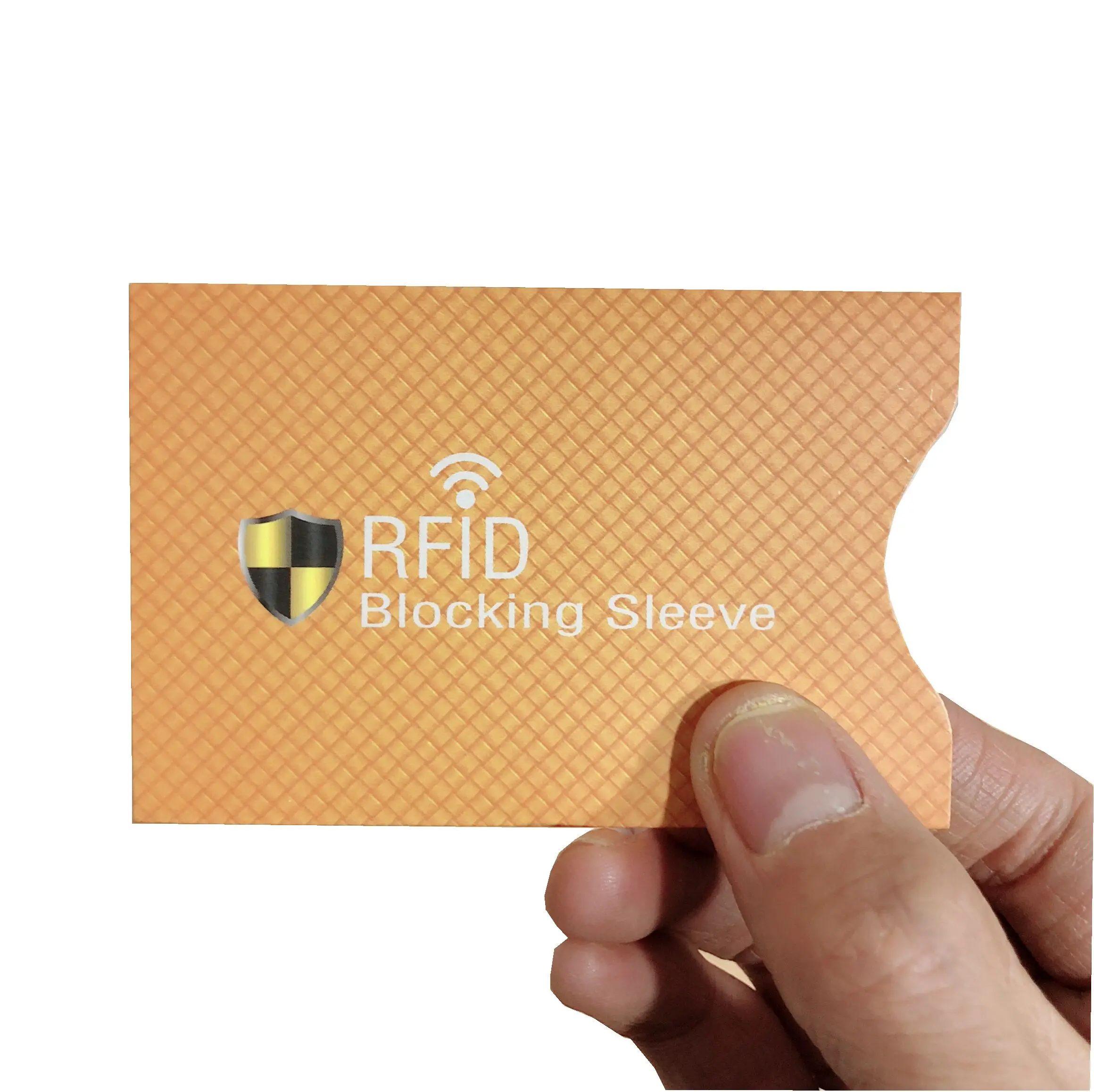 Custom RFID Matte Blocking Sleeves Card Waterproof Anti Scan ID Card Sleeve