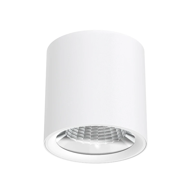 home office quality light led spotlights cylinder surface mounted anti glare cob down light 7w