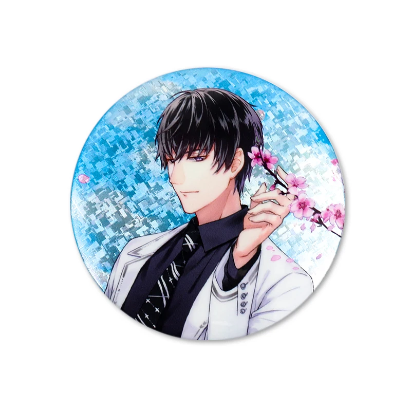 Manufacture Vograce Cheap Logo Custom Badge Button Pins Printed Safety Shirt Tinplate Badges With Safety Pin For Promotional