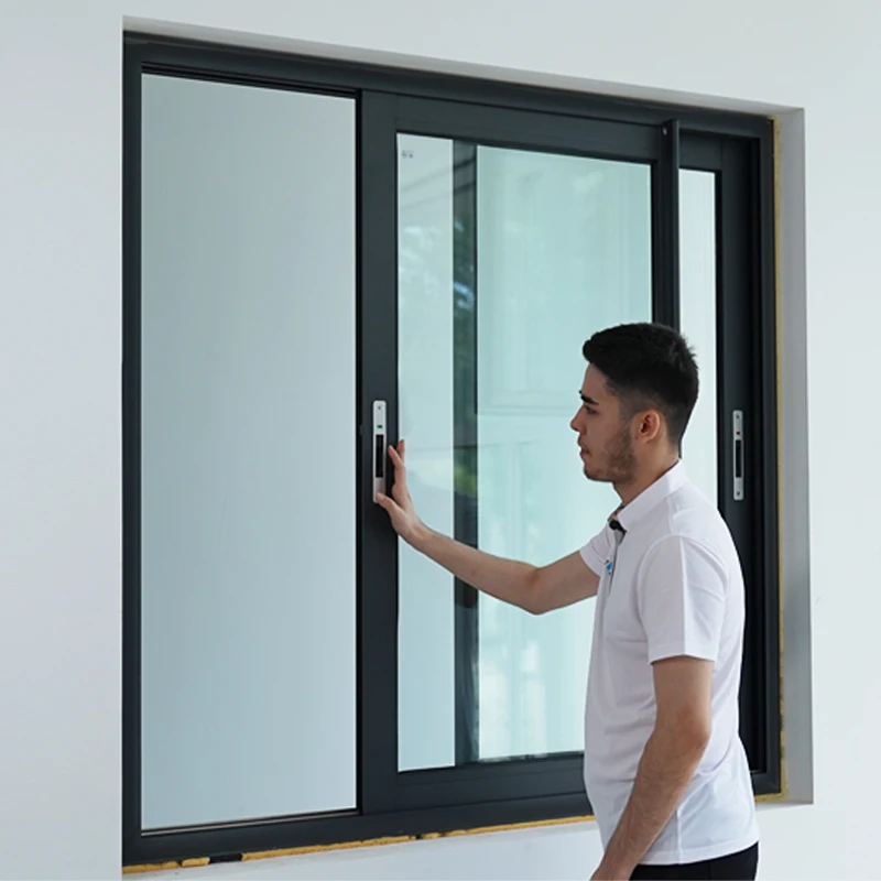 Factory Price Customized Windows and Doors New Design Double Glazed Glass Aluminium Aluminum Alloy Profile Metal Sliding Window