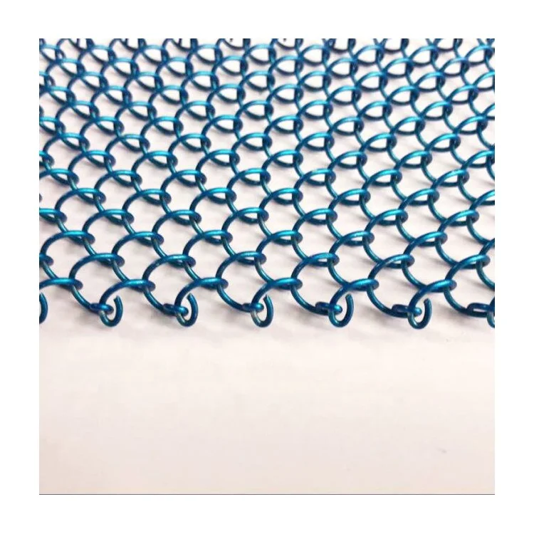 High Quality Fashionable Decorative Metal Woven Curtain Mesh/ Interior Aluminum Alloy Decorative Metal Curtain Mesh