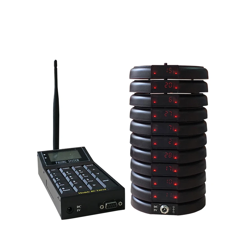 Free Logo Printing Customer number calling guest paging restaurant number waiting system