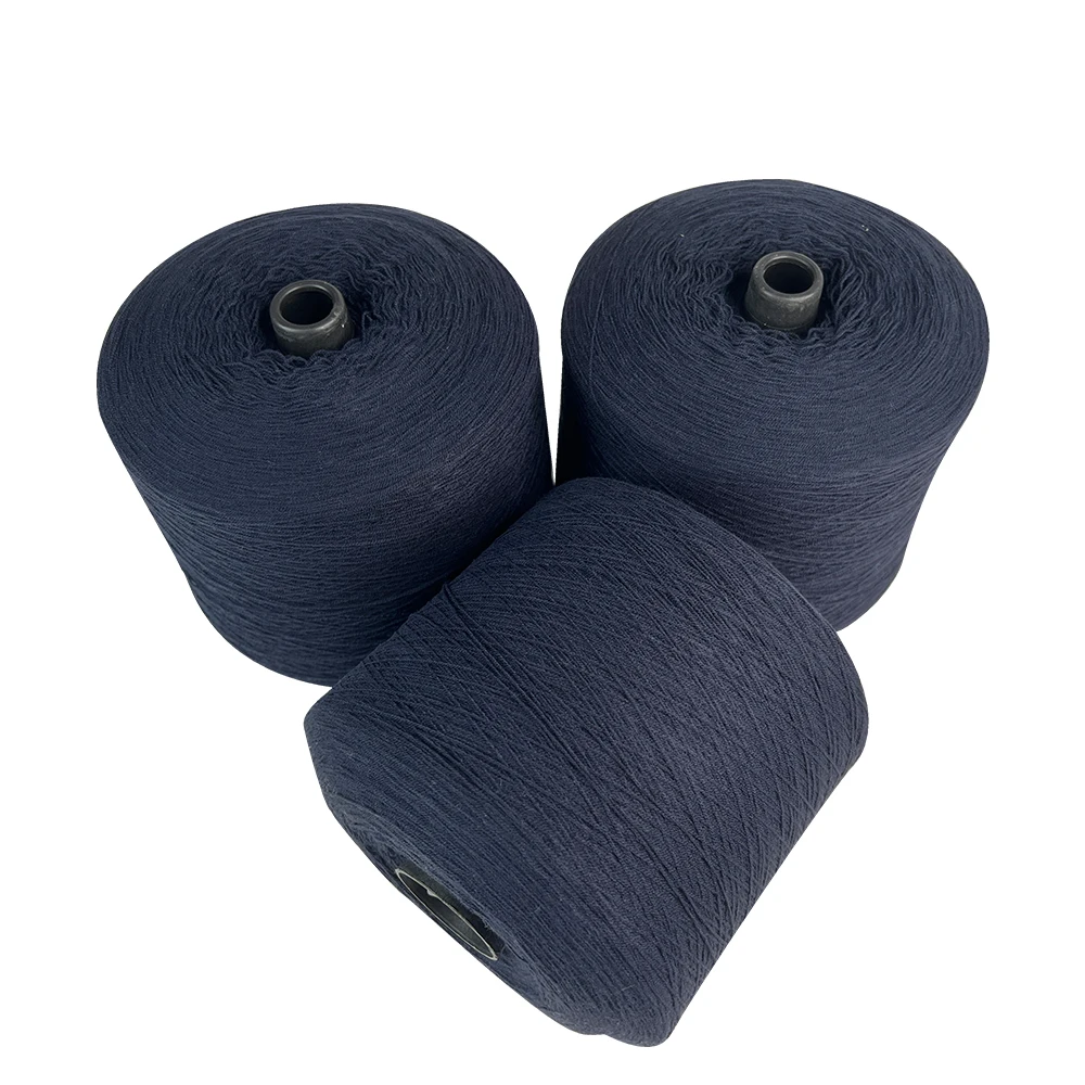 Factory Direct Sale Melange Yarn 48NM/2 50% Viscose 22% Nylon 28% PBT Dyed Core Spun Yarn for Knitting and Weaving