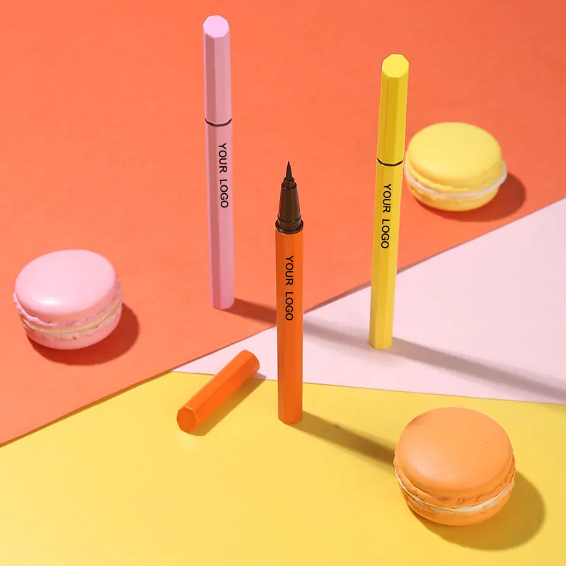 Vegan pink matte private label waterproof longlasting liquid pen water activated eyeliner