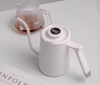 black & white color Timemore small T digital display electronic coffee thermometer