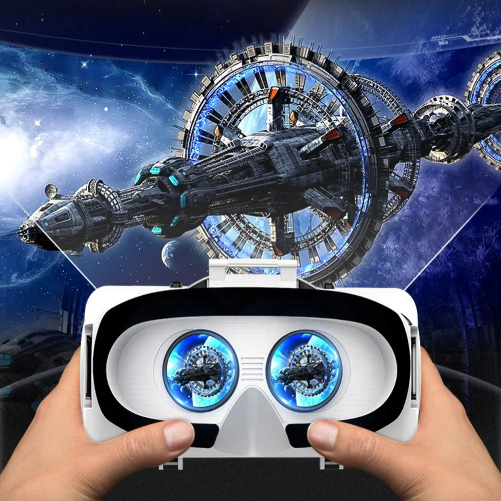  [С контроллером] 3D VR гарнитура Bluetooth светящиеся очки для мобильного телефона стекло с