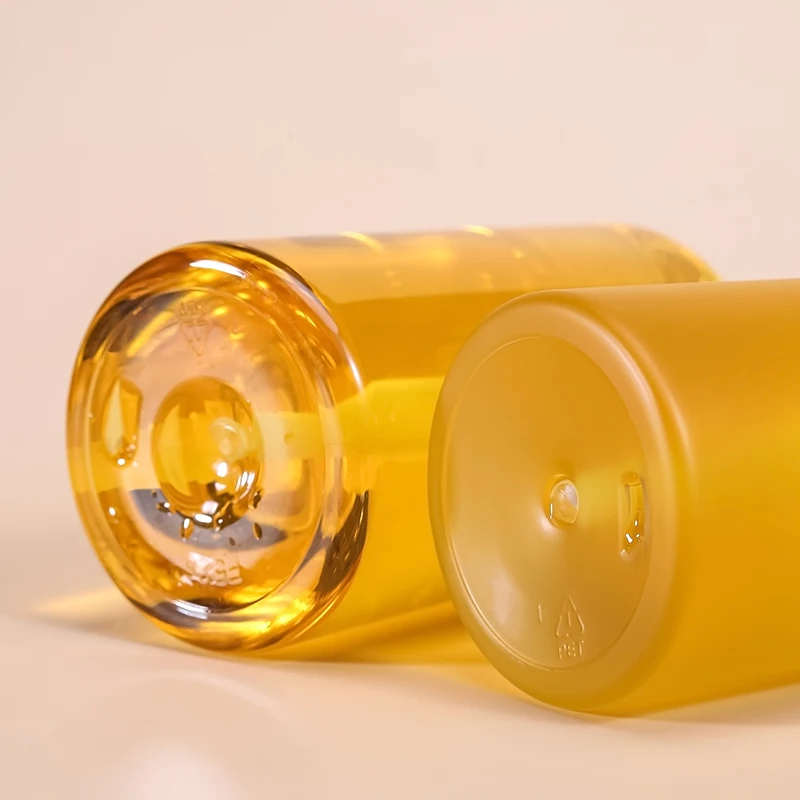 300/500ml Shampoo Bottle Wholesale Clear Frosted Pet Plastic Lotion Pump Bottle With White Lotion Pump Head Sanitizer Bottle