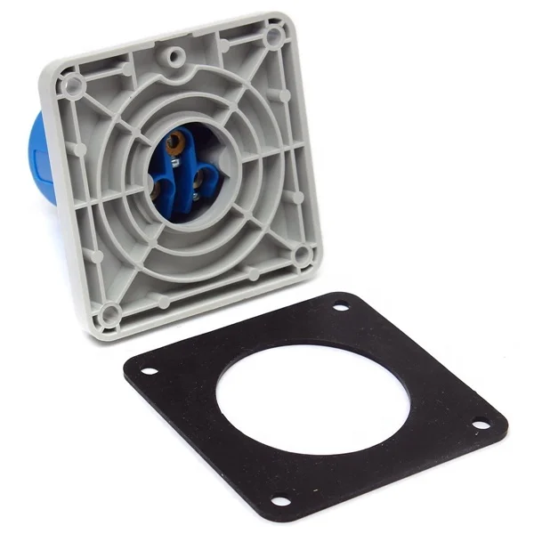 16A 3 Pin Plug IP67 Waterproof 2P+E 230V Fast-Fit 16 Amp Blue Marina Caravan for Industrial Electrical Equipment