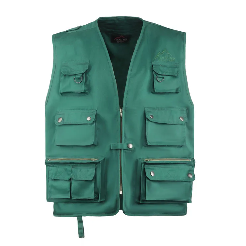 Summer Breathable Mesh Men Vest Multi-Pockets Tactical Vests Outdoor Fishing Hunting Hiking Vest Photography Sleeveless Jacket