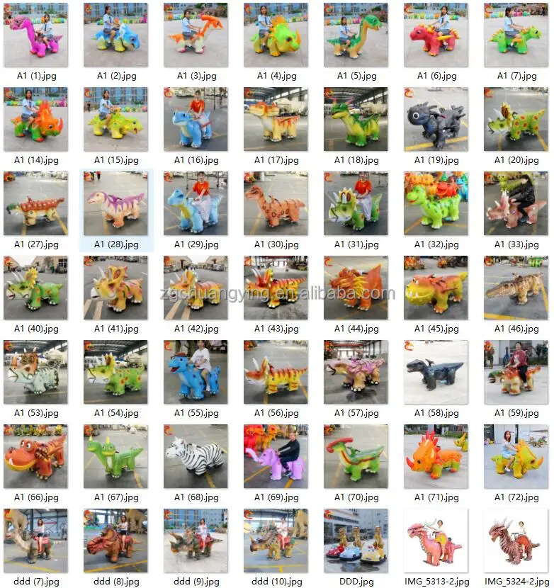 amusement park equipment coin operated games entertainment fairground walking dinosaur dino riders robot