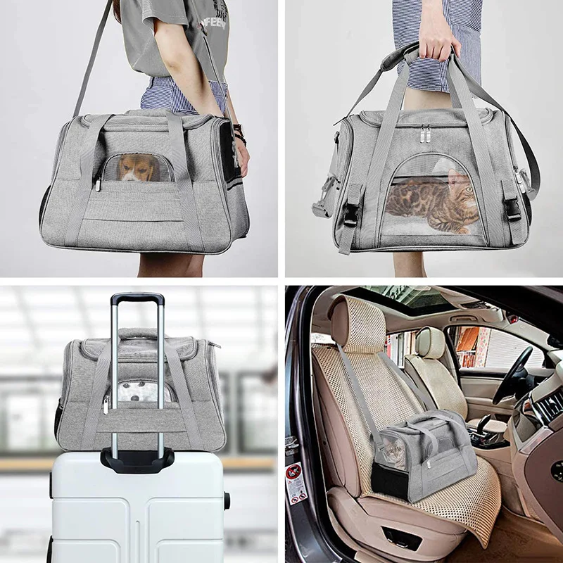 custom logo light other pet carrier & travel products airline approved travel bag