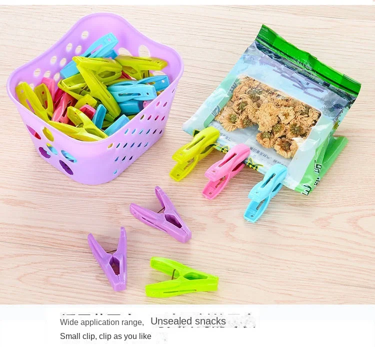30pcs Plastic Clothes Pegs Laundry Clothespin Clothes Pins Storage Organizer Quilt Towel Clips Spring With Basket Cabides Hanger