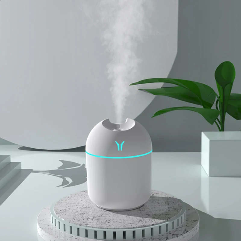 Custom Logo USB Interface Car Essential Oil Aroma Diffuser Portable 250ml Humidifier h2o Mini Air Humidifiers With Light