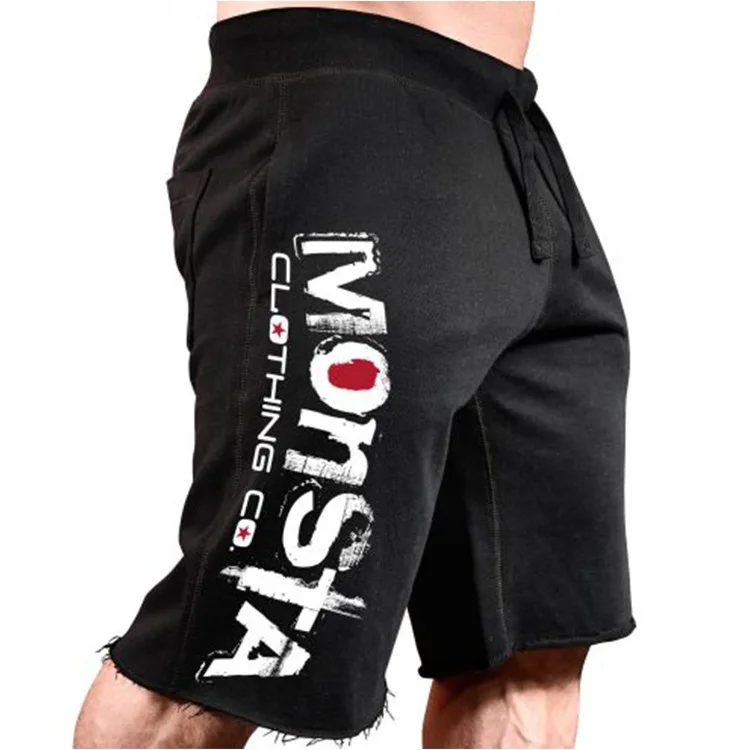 Wholesale Men Fitness Cotton Shorts Comfortable Pint Plus Size Training Sports Men Gym Shorts