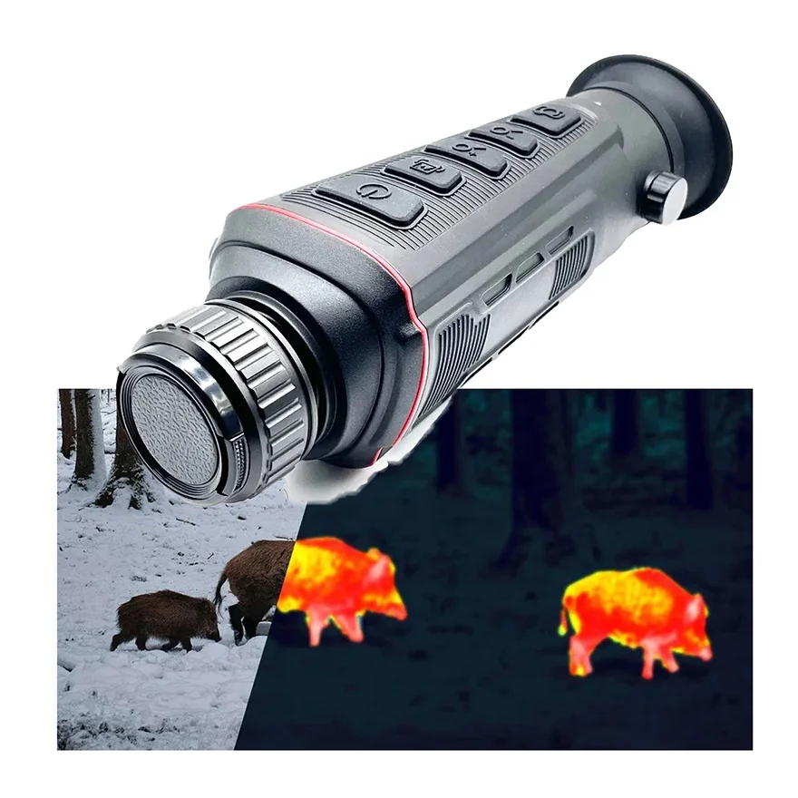 Hti A4 384*288 Cheap Clip On Thermal Infrared Night Thermal Monocular For Hunting