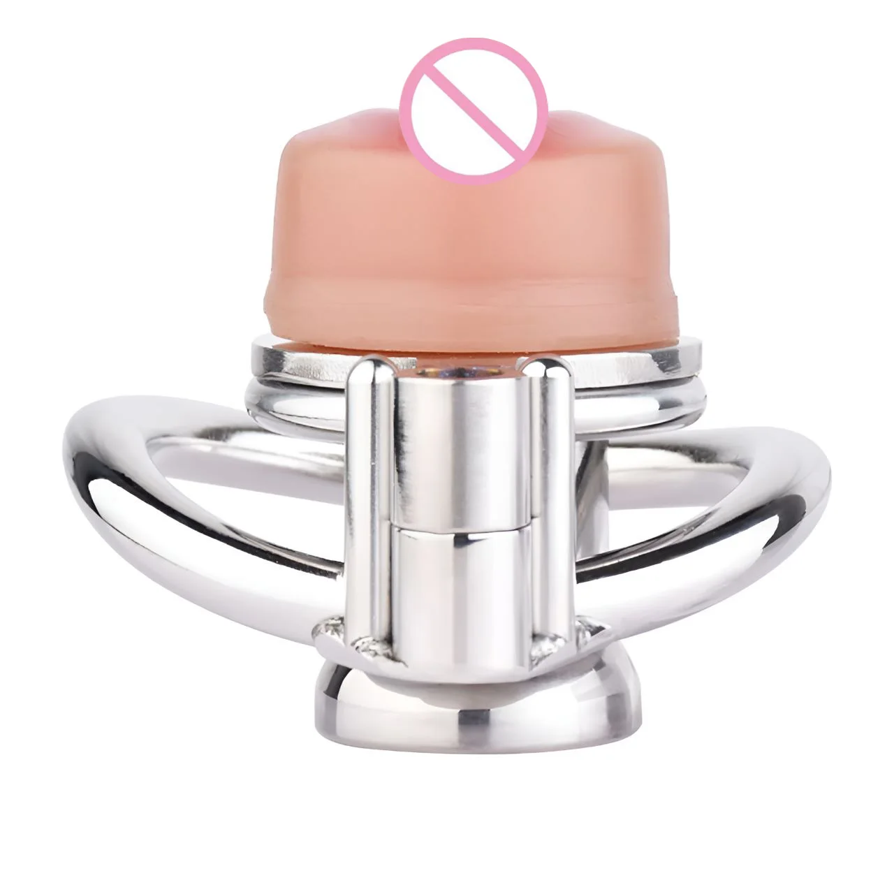 FRRK metal chastity cage penis lock male chastity device wearable vagina BDSM bondage restraint device sex toy for man