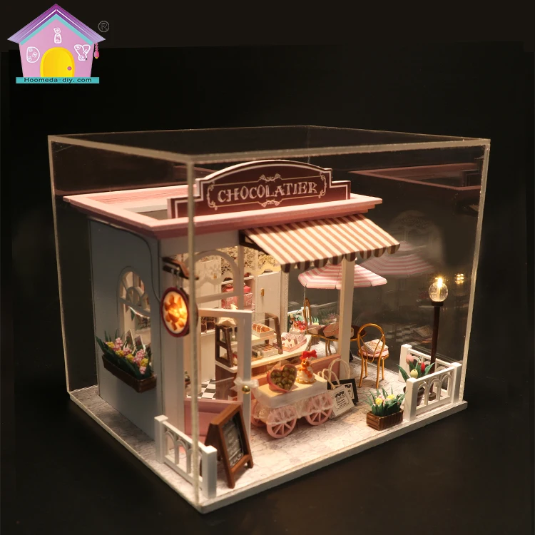 Wholesale diy miniature wooden craft children gift doll house