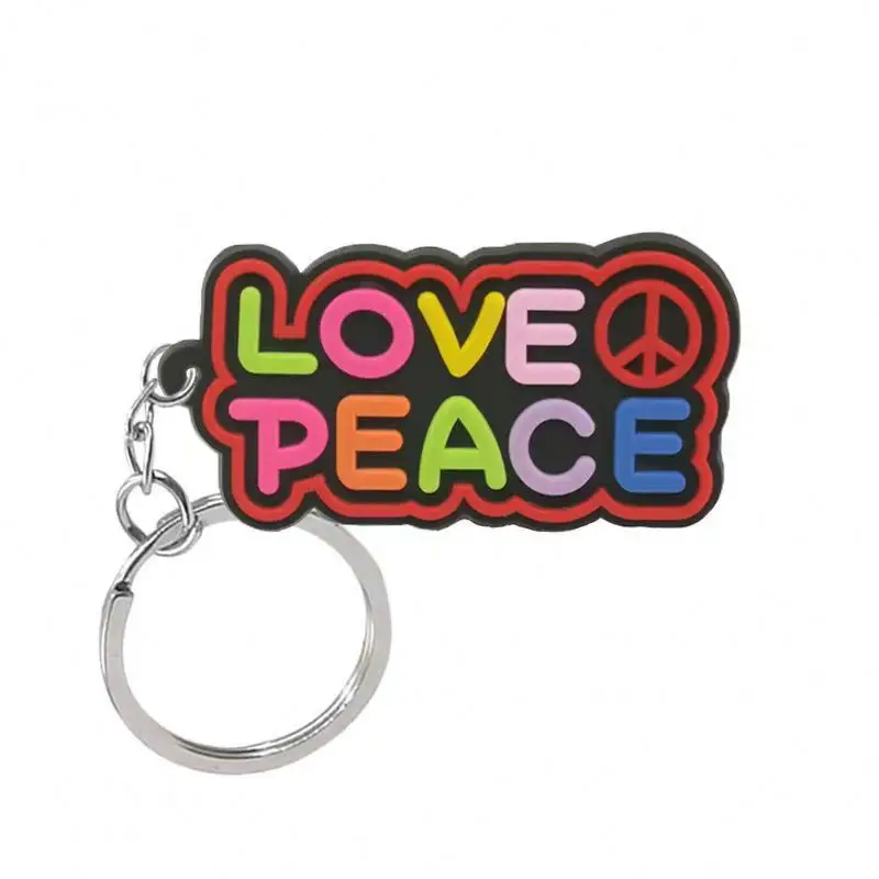 Custom Design Keychain Embossed Rubber Keychains Cute Cartoon 3d Keychain Rubber For Company