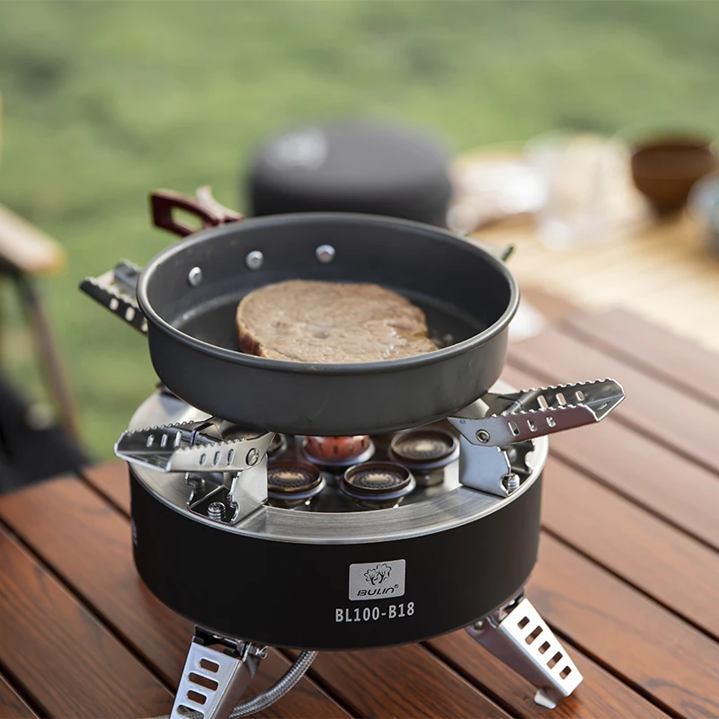 Bulin BL100-B18 Wholesale Price High-power Camping Propane Stove 7 Burners Outdoor Portable Gas Stove